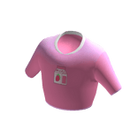 Strawberry Crop Top Collar - Pink