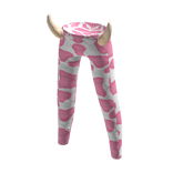 Strawberry Pink Cow Pants