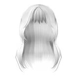 Stylish Bangs White Winter Hair