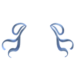 Stylish Blue Sidebows