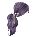 Stylish Low Ponytail - Purple