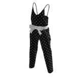 Stylish Overalls - Black Polka Dots