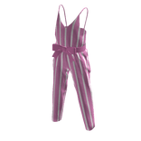 Stylish Overalls - Pink Stripes 