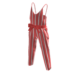 Stylish Overalls - Red Stripes