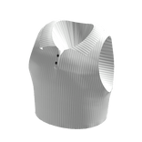 Stylish Polo Collar Tank Top in White