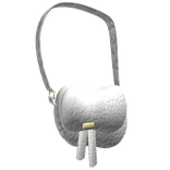 Stylish Saddle Shoulder Bag (White)