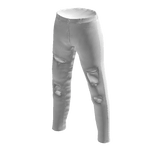 Stylish White Ripped Jeans