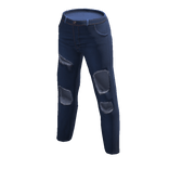 Stylized Ripped Jeans - Denim Anime Blue