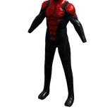 Superhero Bodysuit - Red - Metallic