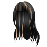 Superstar Black Bangs & Blonde Streaks