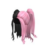 Superstar Ponytails in Pink & Black Split