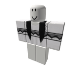 Swaggy White sweater w black ext