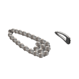 Sweet Pearl Clips Silver