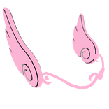 👼 Swirl Angel Wings Crown - Pink👼