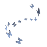 Swirl of Blue Butterflies (Base)