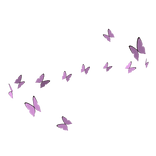 Swirl of Pink Butterflies (Top) 