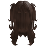 Swirly Half Up Anime Pigtails (Brown)