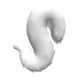 Tall Large White Fluffy Tail