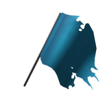 Tattered Blue Flag
