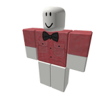 +TBK+ Red Short Sleeve Shirt w/ Black Bowtie