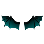 Teal Bat Back Wings