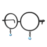 Teardrop Glasses - Black