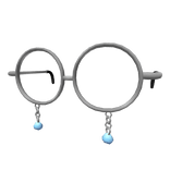 Teardrop Glasses - Silver