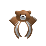 Teddy Bear Front Bow Brown