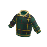 TH MONOGRAM BLACK WATCH TARTAN RELAXED JUMPER