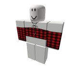 +TH+ Shoulder-less flannel crop top w black choker