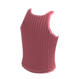 Tie-Back Sweater Tank Pink