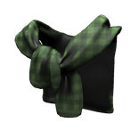 Tied-Up Green Plaid Sweater