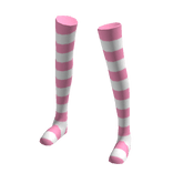 Tight High Pink Striped Leg Warmers