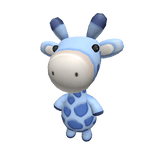 Tiny Blue Giraffe Plushie