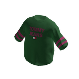 TJ Ringer Tee (Green / Pop Pink)