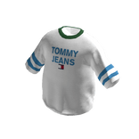 TJ Ringer Tee (White / Pop Blue)