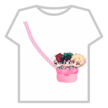 Todoroki Deku Bakugo in a pink bag