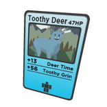 Toothy Deer Trading Card