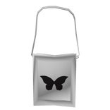 Tote Bag White/Black Butterfly