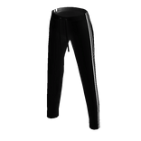 Tracksuit Pants With Stripes - Black and White
