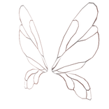 Translucent Pink Fairy Wings