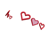 Trendy Heart Hair Clips