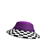 Trendy Purple Checker Hat