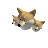 Triple Doge Dog Head