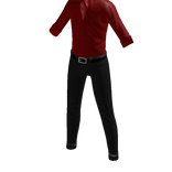 Tucked In Outfit - Red