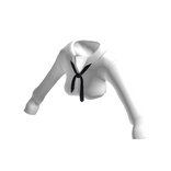 Uniform with Black Messy Tie