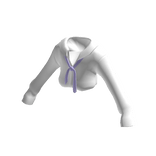 Uniform with Purple Messy Tie