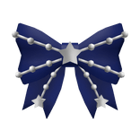 (V1) Starry Bow Navy And Silver