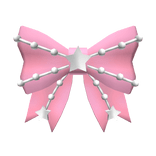 (V1) Starry Bow Pink And Silver