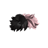 V2 Half Black Half Pink Messy Hair